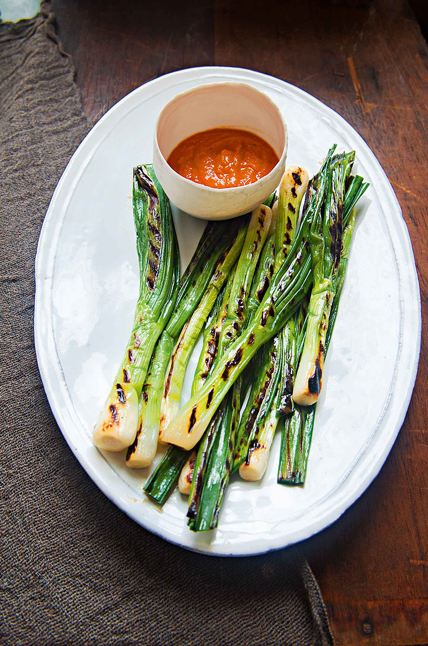 Griddled Spring Onion