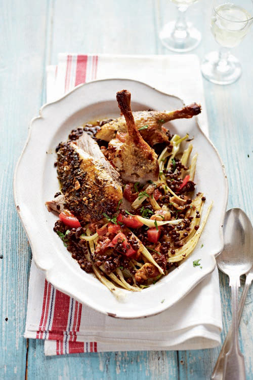 Duck Lentils