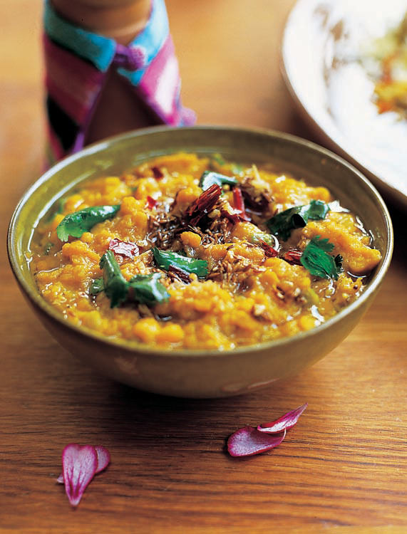 Sour Tinged Lentils With Pumpkinepslores