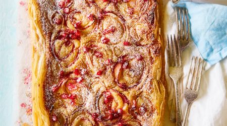 Peach And Pomegrante Filo Tart With Orange Flower Water 2