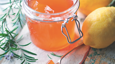 Honey apple and rosemary jelly