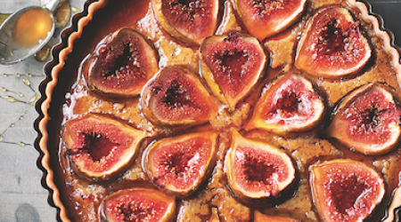Fig and honey tart