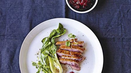 Duck With Spiced Plum Jam