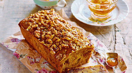 Honey Fig And Walnut Tea Bread
