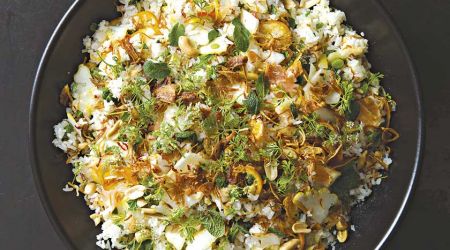 Six citrus rice salad